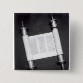 Een Hebreeuwscrol Vierkante Button 5,1 Cm (Voorkant)