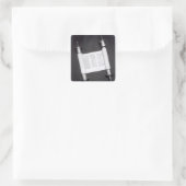 Een Hebreeuwscrol Vierkante Sticker (Tas)