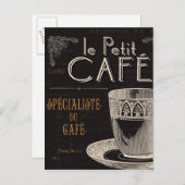 Een hedendaagse beker koffie briefkaart (Voorkant / Achterkant)