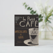 Een hedendaagse beker koffie briefkaart (Staand voorkant)