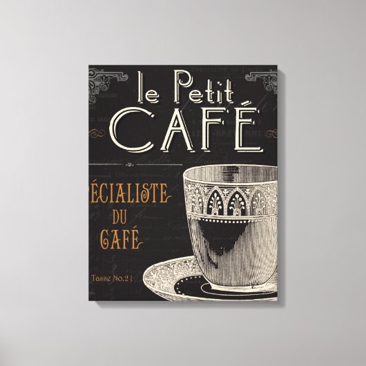 Een hedendaagse beker koffie canvas afdruk (Voorkant)