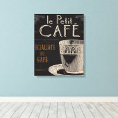 Een hedendaagse beker koffie canvas afdruk (Insitu (Houten vloer))