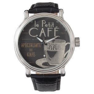 Een hedendaagse beker koffie horloge
