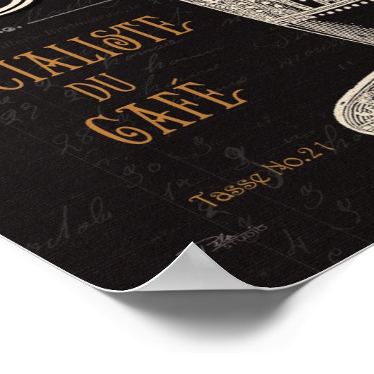 Een hedendaagse beker koffie poster (Hoek)