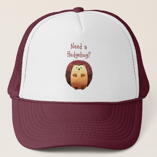 Een hedgehug Funny Quote Hedeegel Animal nodig Trucker Pet (Voorkant)