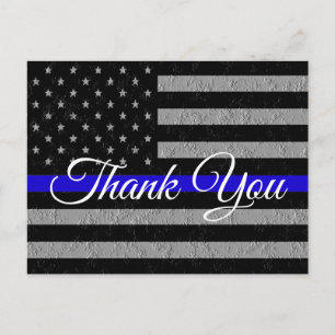 EEN HEEL BIJZONDERE DANK JOU STEUN POLITIE ANSICHT BRIEFKAART