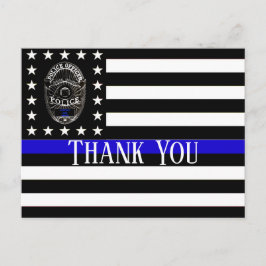 EEN HEEL BIJZONDERE DANK JOU STEUN POLITIE ANSICHT BRIEFKAART