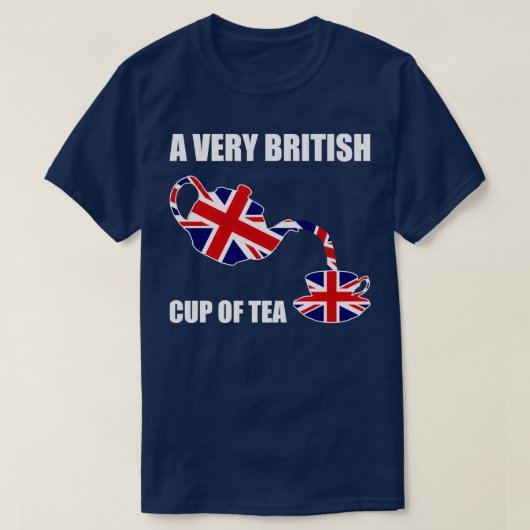 Een heel Brits kampioenschap thee T-shirt (Design voorkant)
