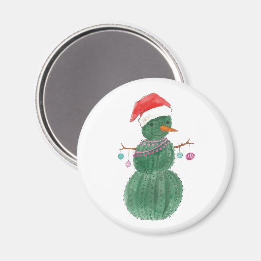 Een heel Cactus kerstman Magneet (Voorkant / Achterkant)