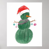 Een heel Cactus kerstman Poster (Voorkant)