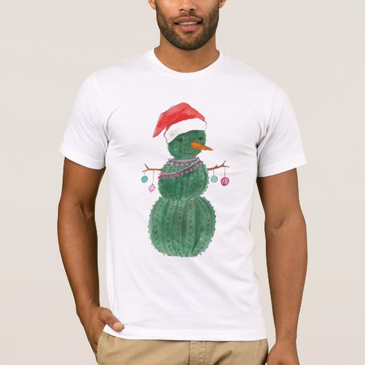 Een heel Cactus kerstman T-shirt (Voorkant)