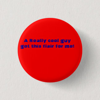Een heel coole vent heeft me deze flair gegeven. ronde button 3,2 cm