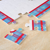 Een heel Duits Shepherd Candy Cane Kerstmis Legpuzzel (Zijkant)