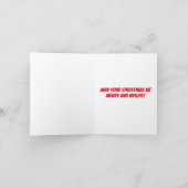 Een heel Duitse-herder-candystickerstmis Kaart (Binnen)