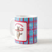 Een heel Duitse Herders Snoepriet Kerstmis  Koffiemok (Voorkant links)