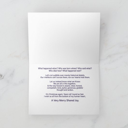 Een heel erg deperistische Kerstdag Feestdagen Kaart (Binnen)