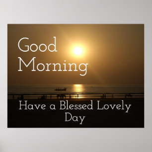 Een heel gelukkig goedemorgen in de maak poster