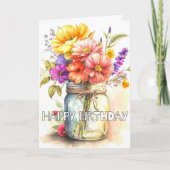 Een heel gelukkige verjaardag kaart (Voorkant)