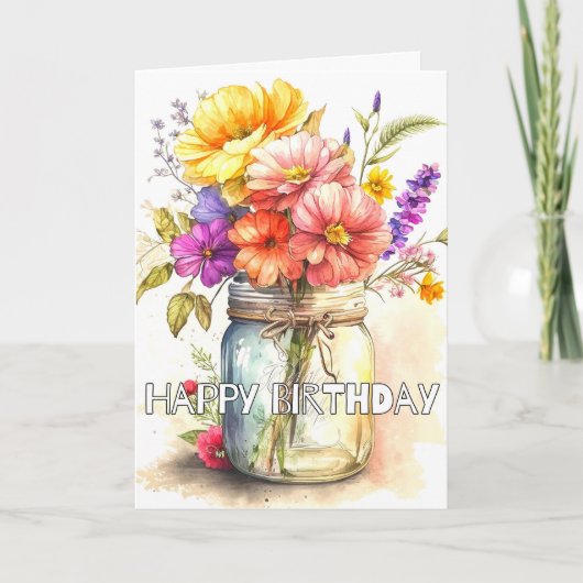 Een heel gelukkige verjaardag kaart (Voorkant)