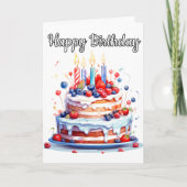 Een heel gelukkige verjaardag kaart (Voorkant)