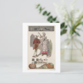 Een heel HalloweenRestoration Gekleed Paar Feestdagenkaart (Staand voorkant)