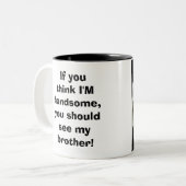 Een heel handige Orangutan Tweekleurige Koffiemok (Voorkant links)