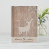 Een heel herten Kerstmis Feestdagenkaart (Staand voorkant)