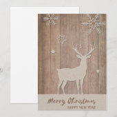 Een heel hertenkerstfeest feestdagenkaart (Voorkant / Achterkant)