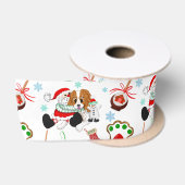 Een heel kerstfeest Cavalier King Charles Kerstmis Satijnen Lint (Spoel)