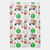 Een heel kerstfeest Cavalier King Charles Kerstmis Theedoek (Verticaal)