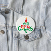 Een heel kerstfeest ronde knop button 7,6 cm (In situ)