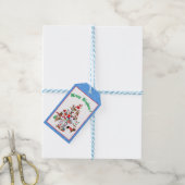 Een heel kerstfeest voor honden cadeaulabel (Met Touw)