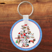 Een heel kerstfeest voor honden sleutelhanger (Voorkant)