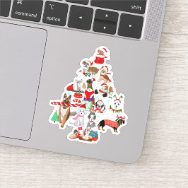 Een heel kerstfeest voor honden sticker