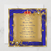 Een heel koninklijk Baby shower Etnische Kaart (Achterkant)