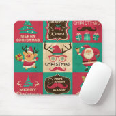 Een heel Manly kerstcollage Muismat (Met muis)