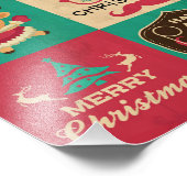 Een heel Manly Kerstsnor Collage Foto Afdruk (Hoek)