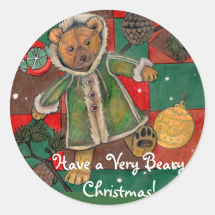 Een heel mooie kerst! Teddy~ Stickers