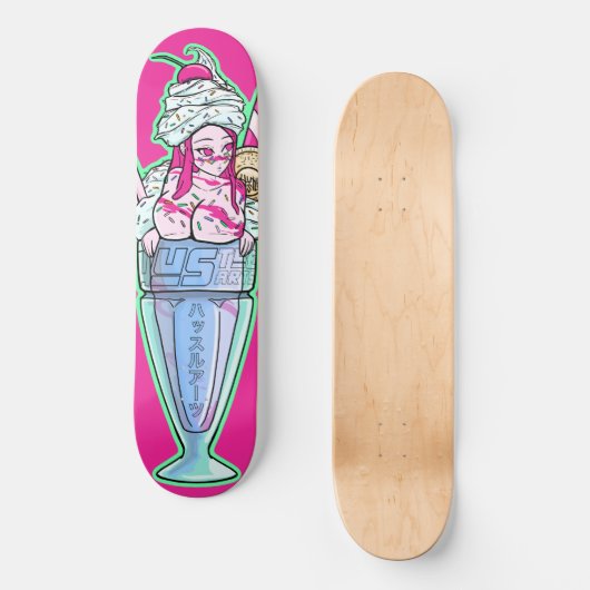 Een heel normale milkshakeke persoonlijk skateboard (Voorkant)
