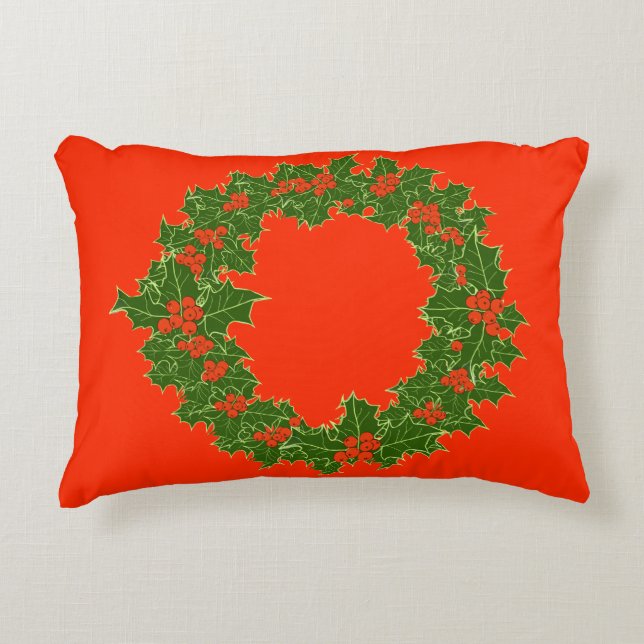 Een heel prettig kerstfeest accent kussen (Voorkant)