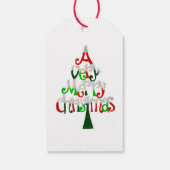 Een heel prettig kerstfeest cadeaulabel (Achterkant)