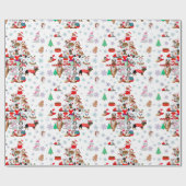 Een heel prettig kerstfeest. cadeaupapier (Vlak)