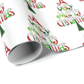 Een heel prettig kerstfeest cadeaupapier (Rol Hoek)