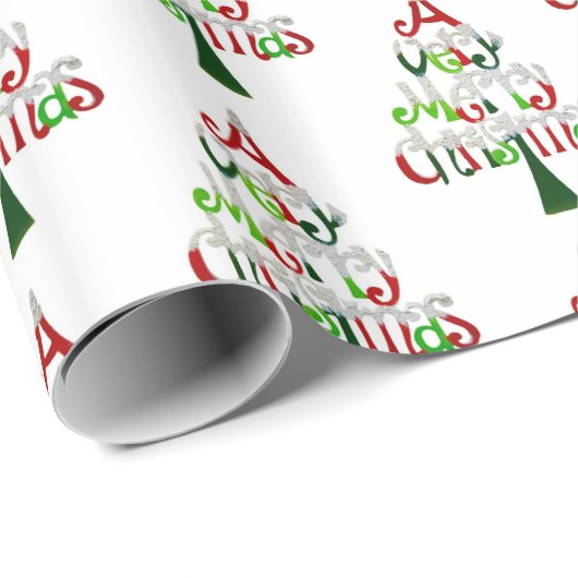 Een heel prettig kerstfeest cadeaupapier (Rol Hoek)