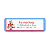 Een heel prettig kerstfeest. etiket (Voorkant)