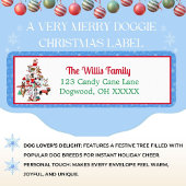 Een heel prettig kerstfeest. etiket