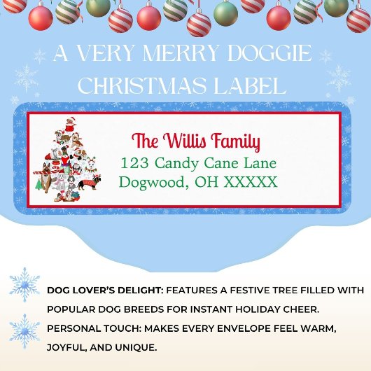 Een heel prettig kerstfeest. etiket