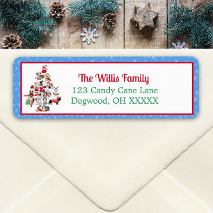 Een heel prettig kerstfeest. etiket