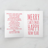 Een heel prettig kerstfeest feestdagen kaart (Binnen)