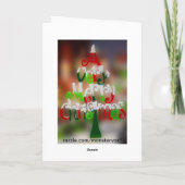 Een heel prettig kerstfeest feestdagen kaart (Achterkant)